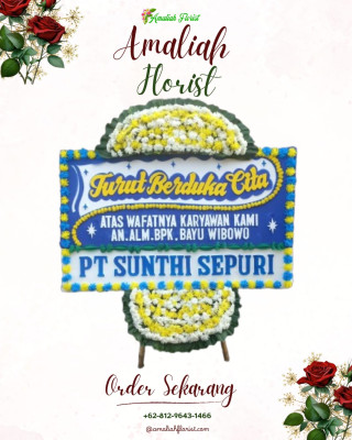 Papan Bunga Duka di Girijaya