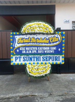 Papan Bunga Duka di Girijaya